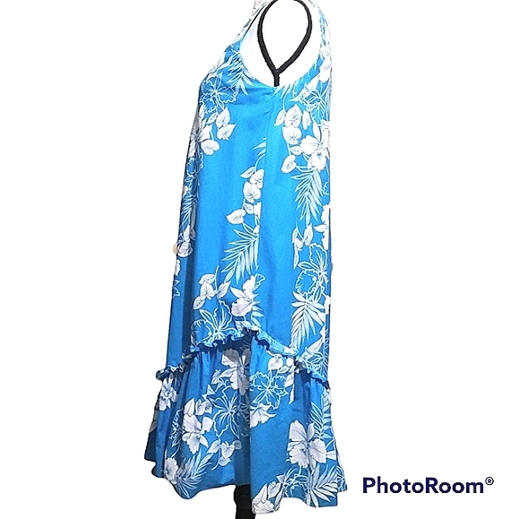 VINTAGE MALAMA TROPICAL FLORAL HAWAIIAN SLEEVELESS SUNDRESS VACATION LEISURE - Picture 4 of 10